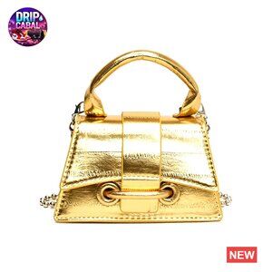 Mini Crossbody Bag PU Leather Quilted Y2K Top Handle Clutch Shoulder Purse